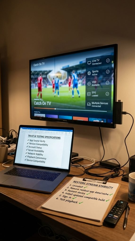 catch on tv not working