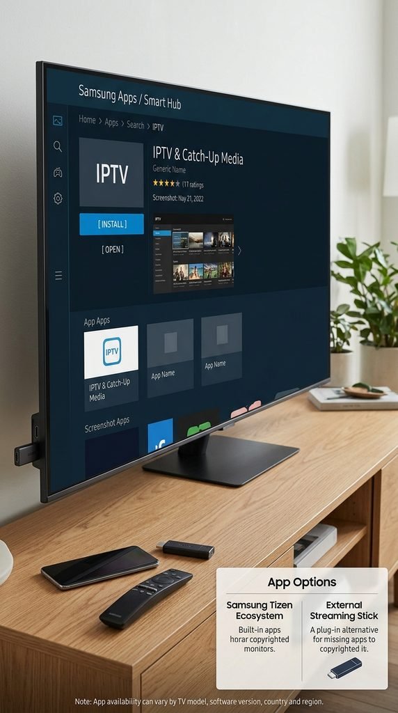 catch up apps on samsung tv